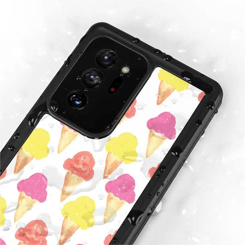 Bouffants and Broken Hearts Ice Cream Galaxy Note20 Ultra 5G Waterproof Case